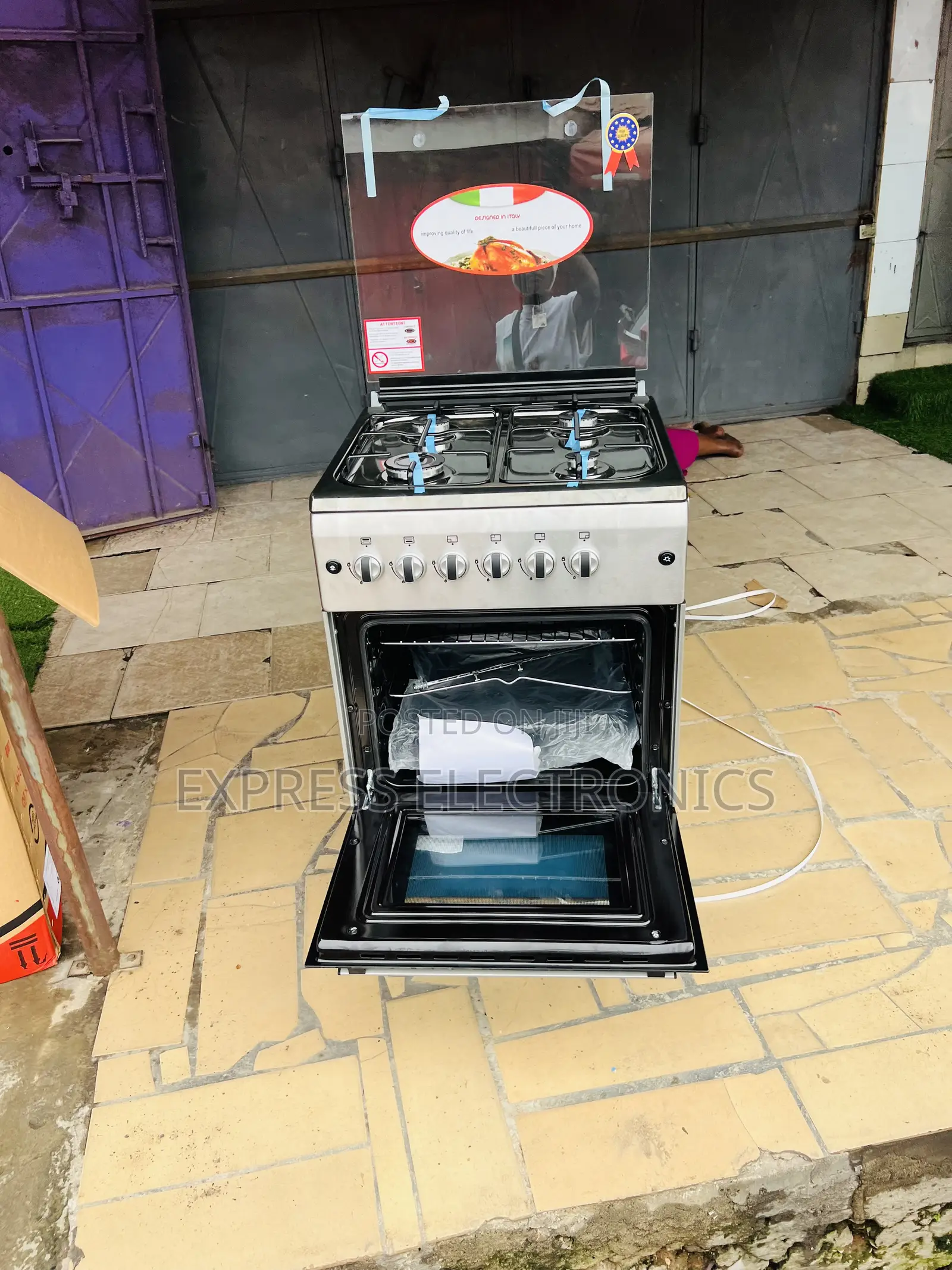 Long Lasting New Line 60/60 4 Burner Sliver Gas Cooker