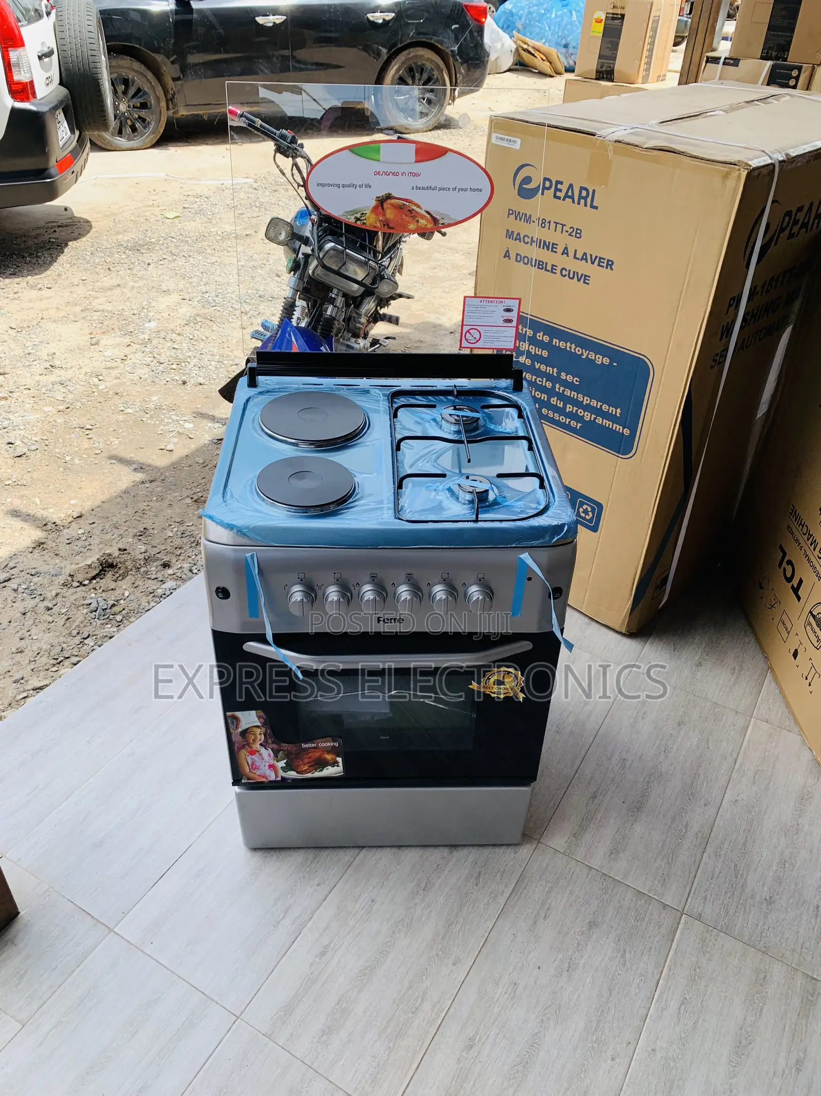 Get a New Sliver Gas Cooker Oven 2-2 Electric Oven Rotisserie