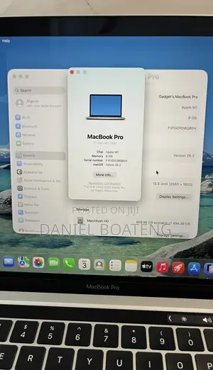 Laptop Apple MacBook Pro 2020 8GB Apple M1 SSD 512GB