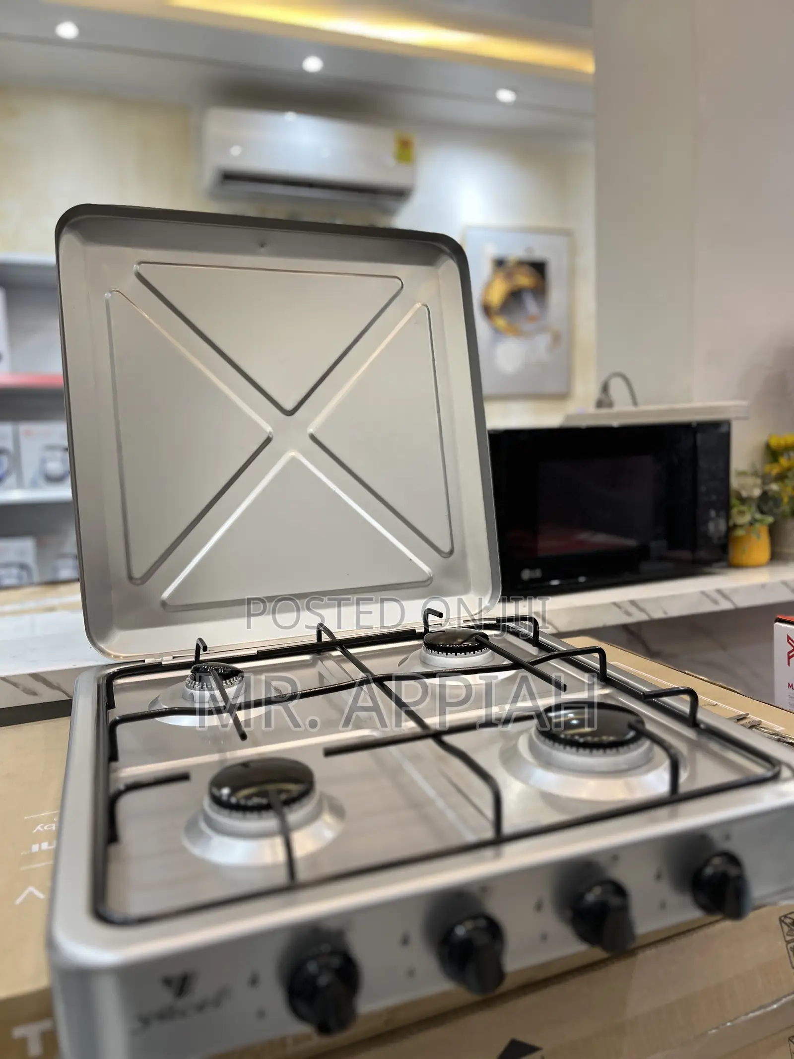 Get Classic Volcano 4 Gas Table Top Cooker(Gray)
