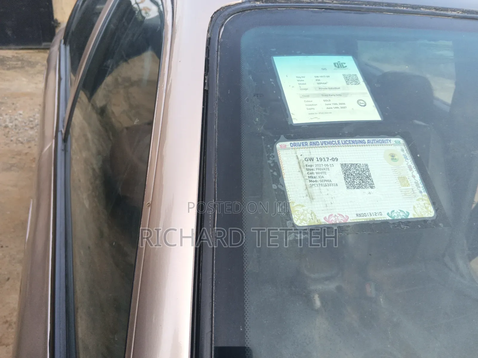 Kia Sephia Automatic 1999 Gold