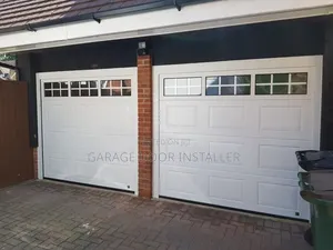 Smart Garage Doors With Fanlight and Remote Control