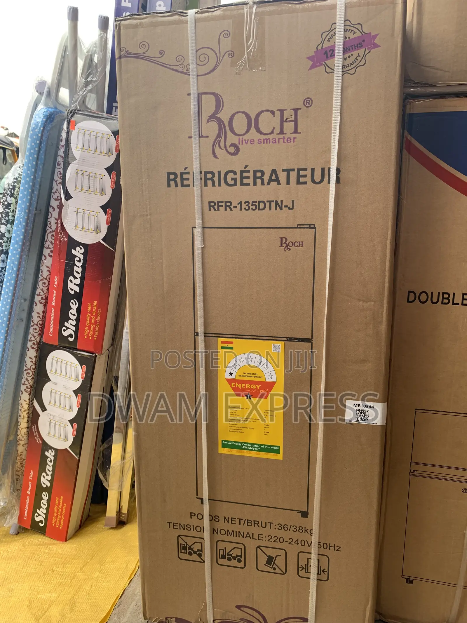 Roch Double Door Fridge -135
