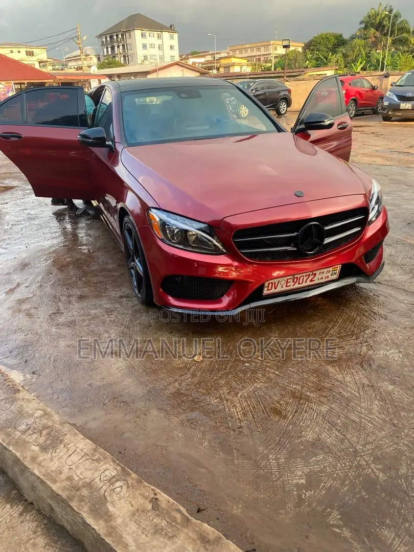 Mercedes-Benz C300 Sport 4Matic Sedan AWD (2.0L 4cyl 7A) 2017 Red