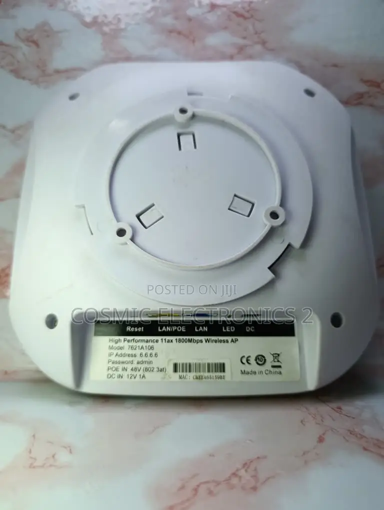KuWFi Dual-Band WiFi 6 AX1800 Ceiling-Mount Wireless Access Point
