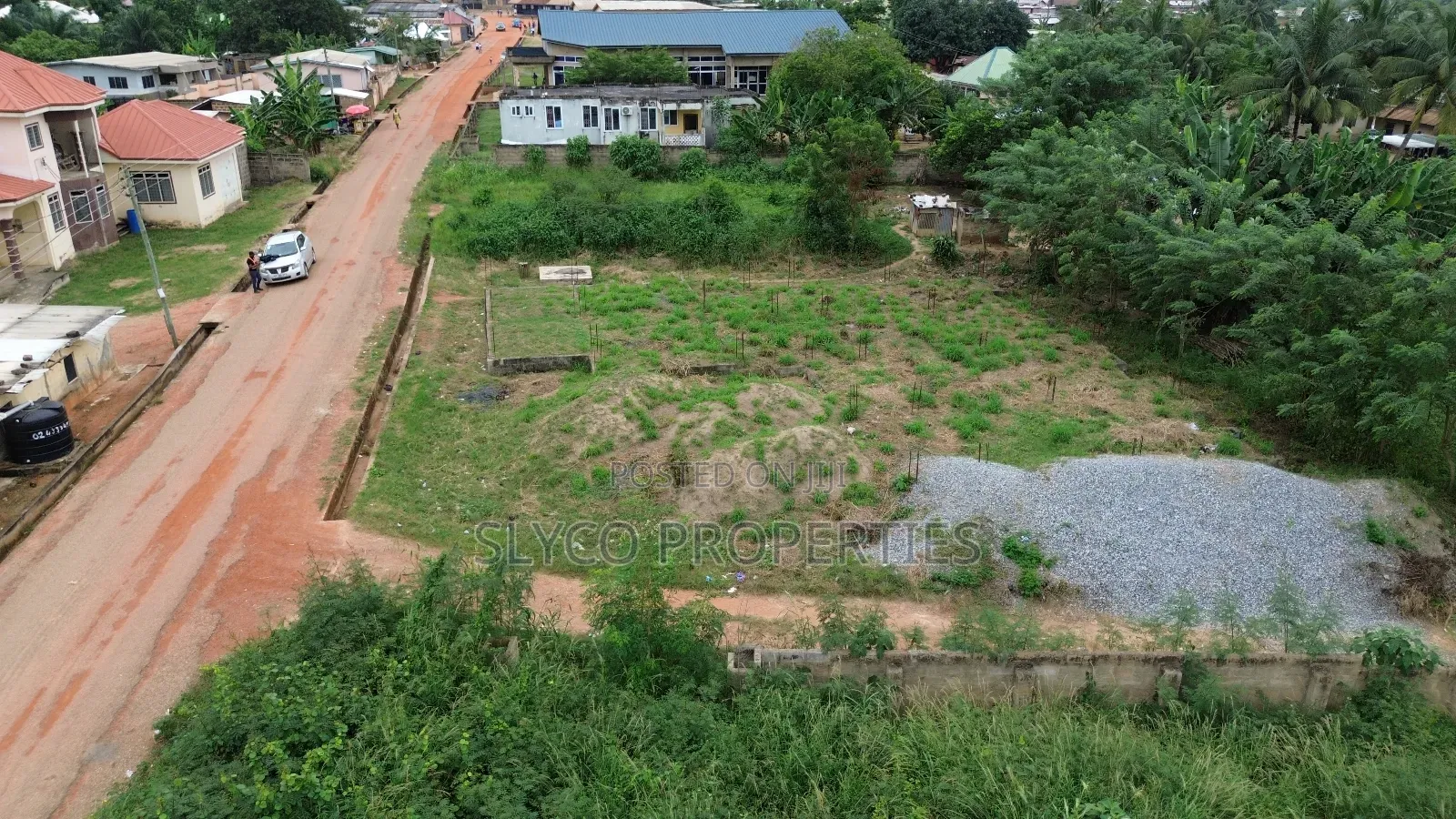 Partially Developed Land for Sale in Koforidua Okorase