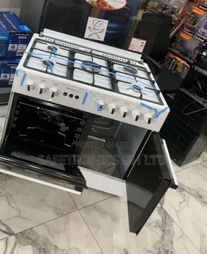 Premium Sleek Mediatech 5-Burner Gas Cooker With Oven, Grill