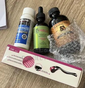 Kirkland Minoxidil 5% + Mielle Rosemary Oil +Castor Oil + Derma Roller