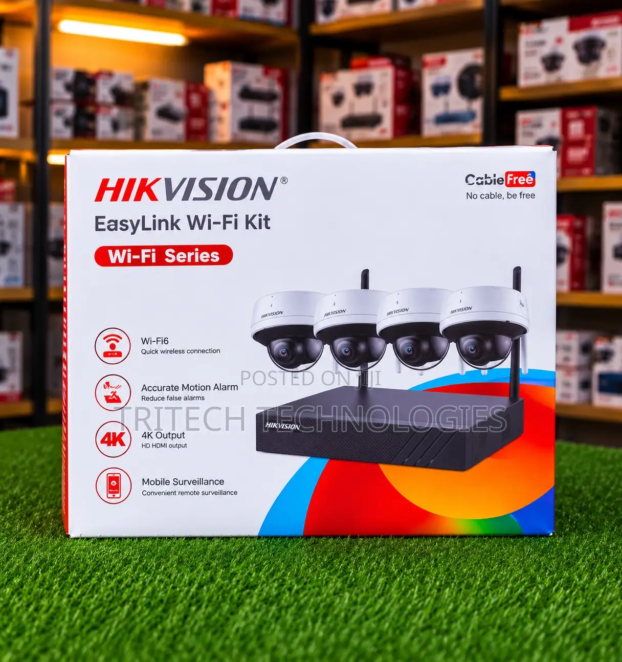 Hikvision NK844WDH 4MP H.265 Dome WiFi NVR Kit