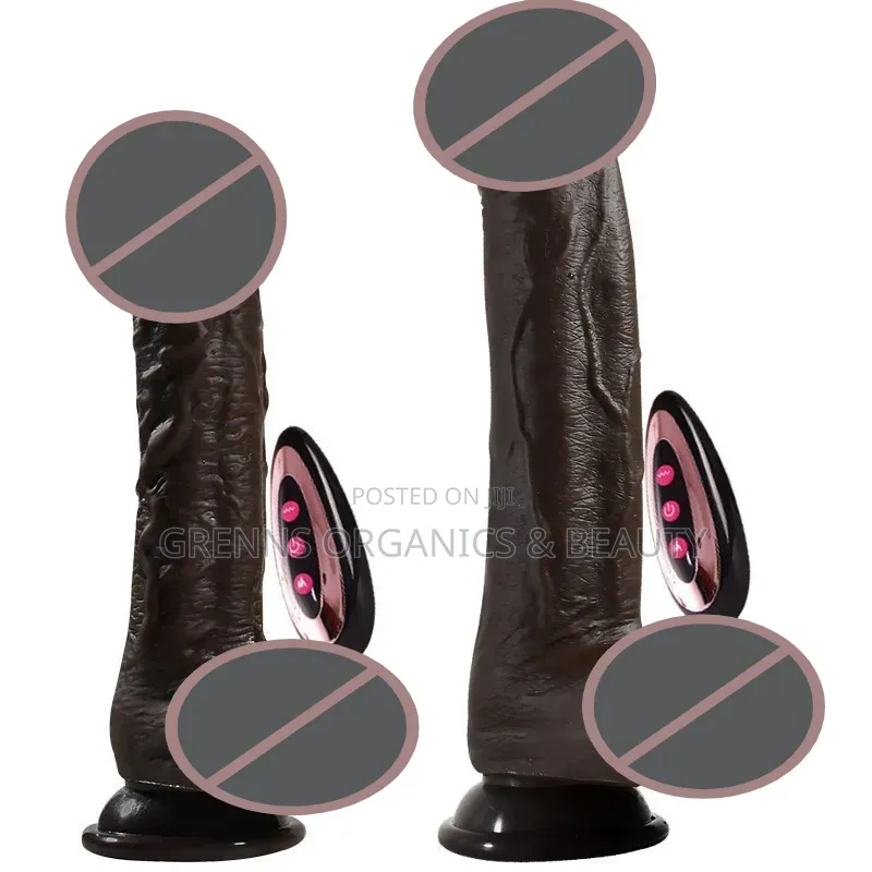 Telescopic Thrusting Dildo With Remote Control Silicone