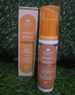 Nature Spell Vitamin C + Pineapple Sunscreen SPF 50. 75ml.