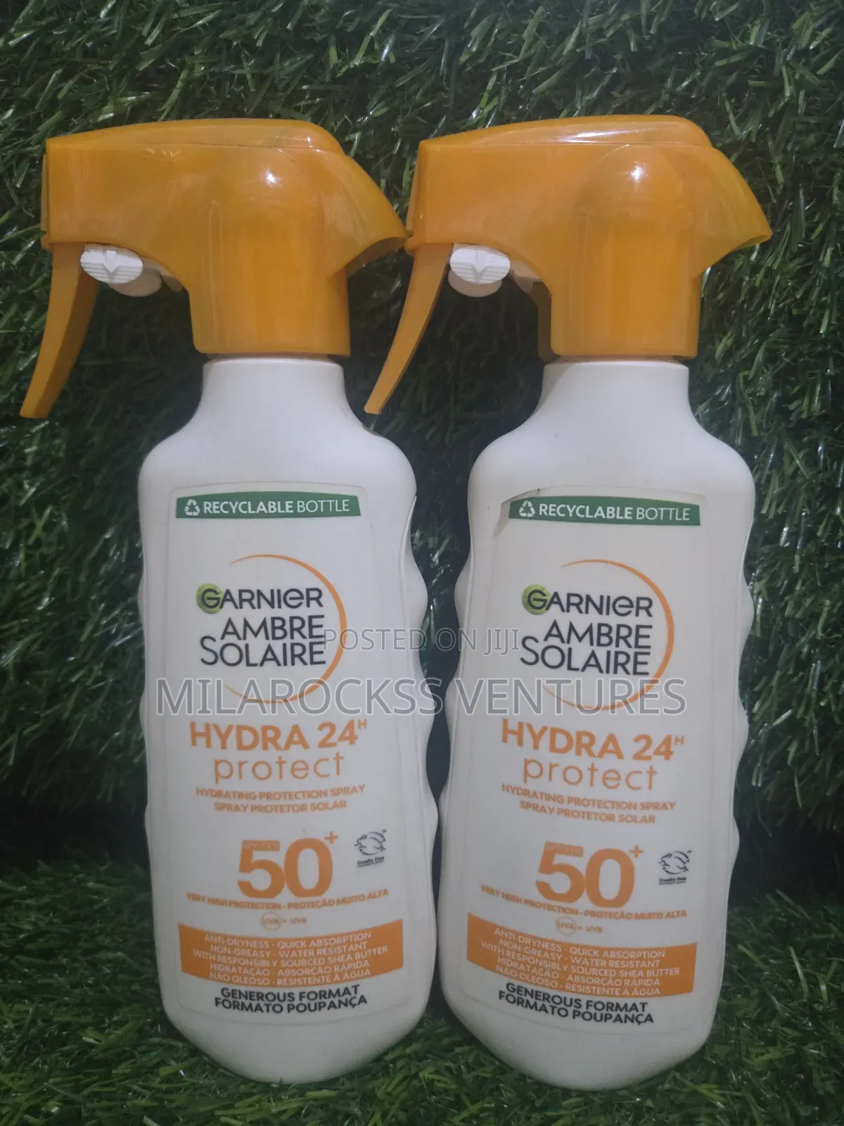 Garnier Ambre Solaire Hydration Protection Spray SPF 50. 300ml.