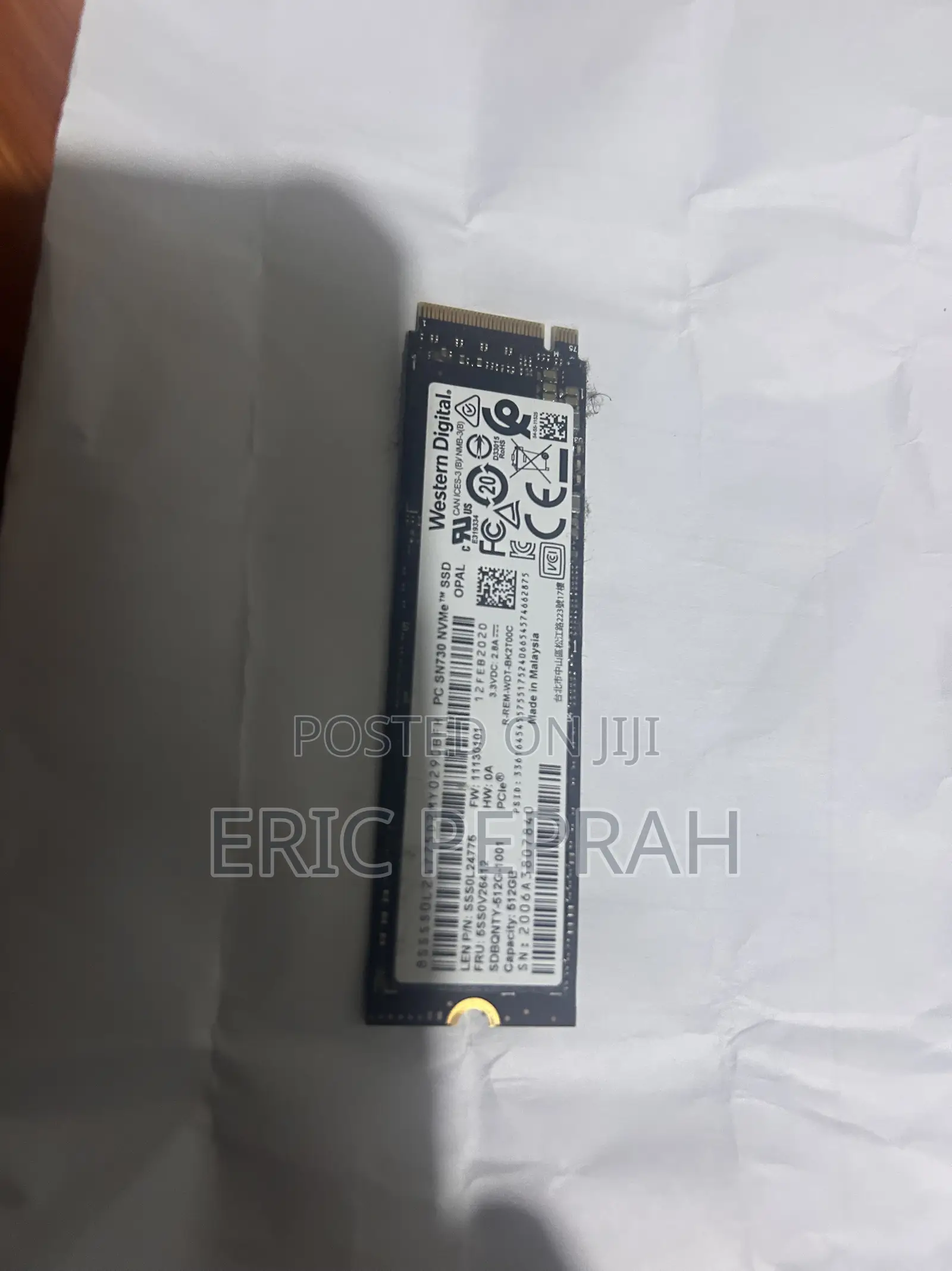 512gb Nvme SSD Western Digital