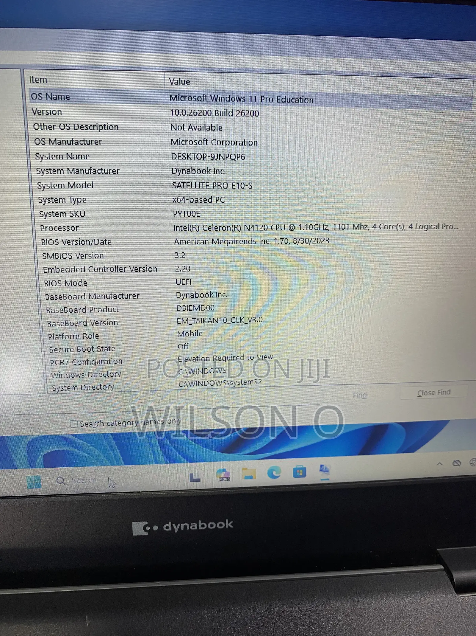 Laptop Dynabook Satellite Pro A40-J 4GB Intel SSD 128GB
