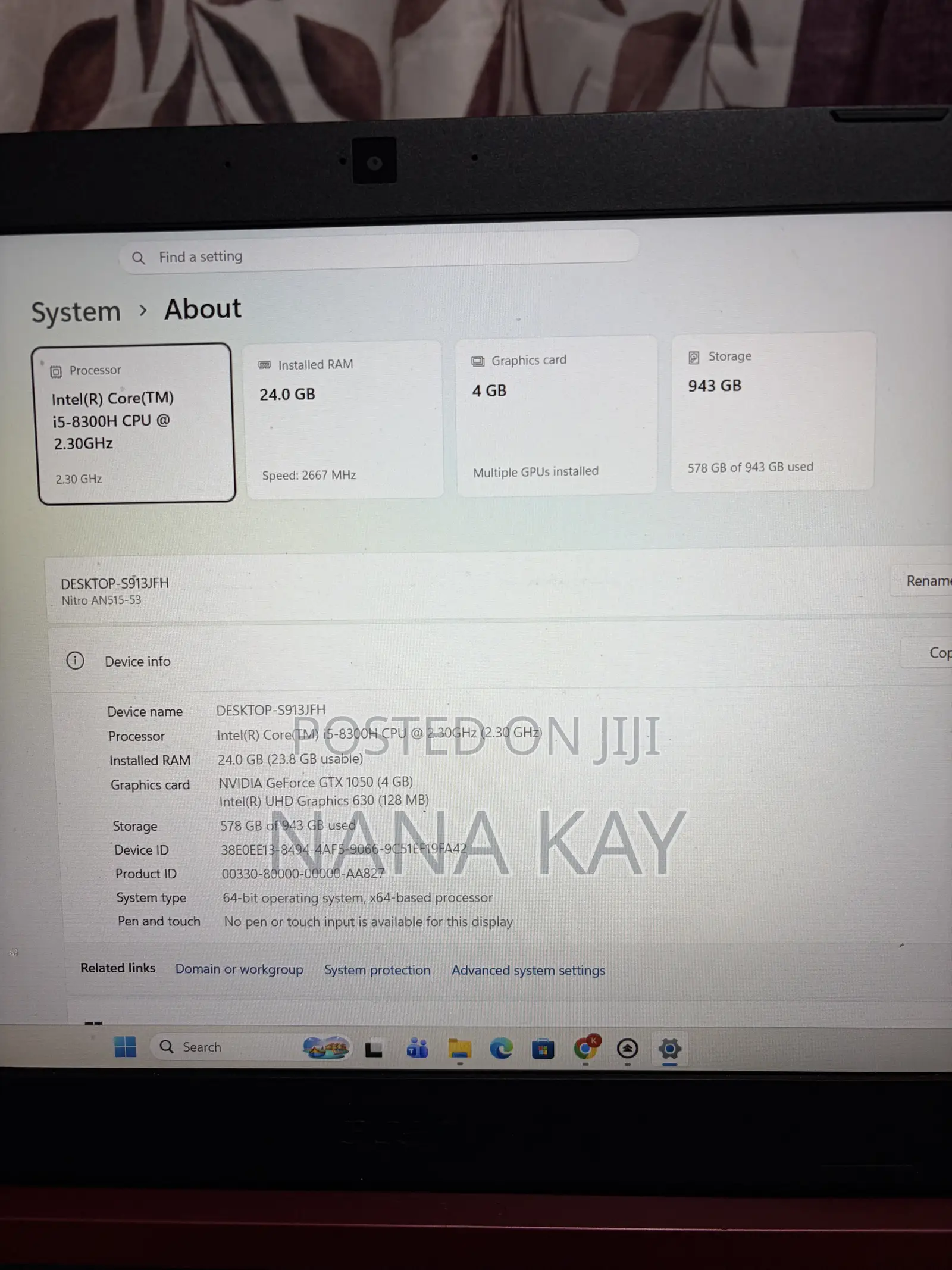 Laptop Acer Nitro 5 24GB Intel Core i5 SSD 1T
