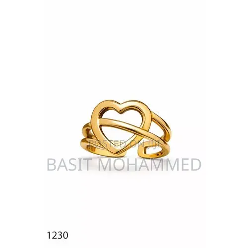 Gold Plated Women's Heart Ring