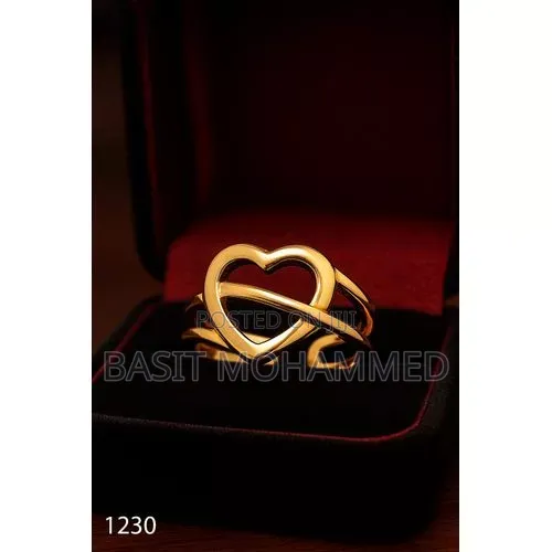 Gold Plated Women's Heart Ring