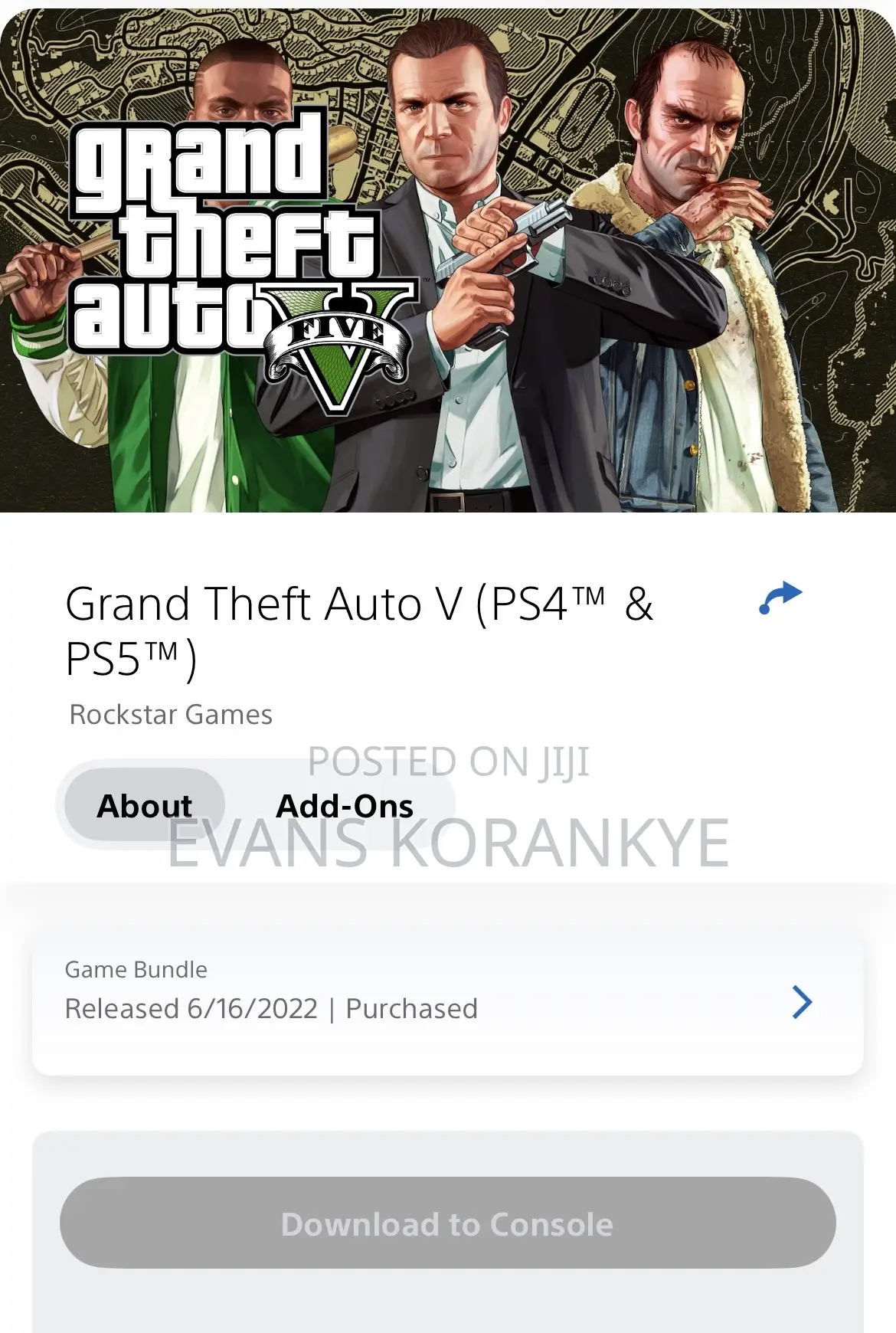 PlayStation 5 4 Purchased Games Accounts for Sale