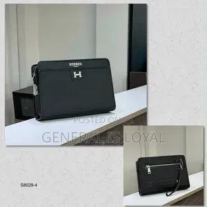 Hermes Black Leather Men’s Purse With Lock