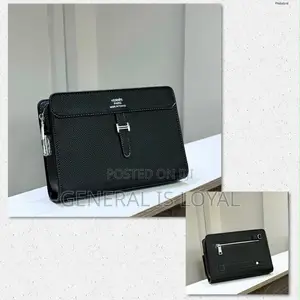 Hermes Black Leather Men’s Purse With Lock