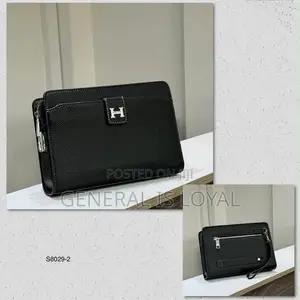 Hermes Black Leather Men’s Purse With Lock
