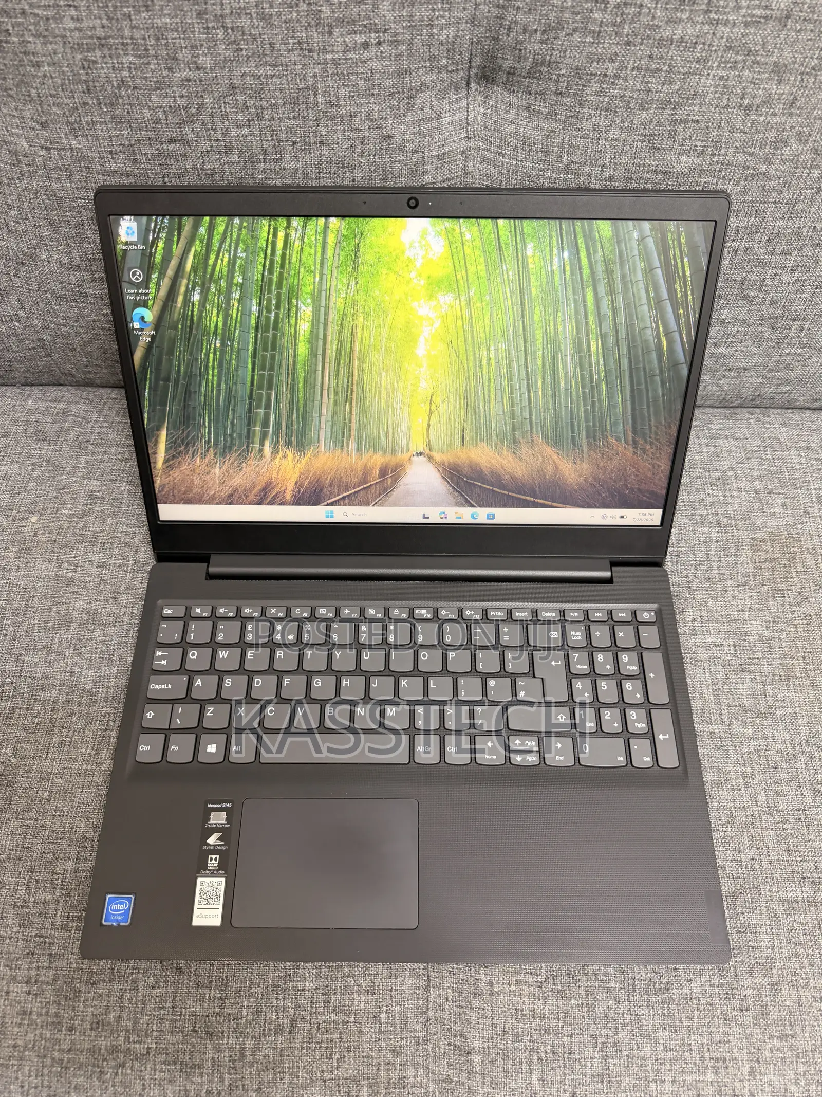 Laptop Lenovo 8GB Intel SSD 128GB