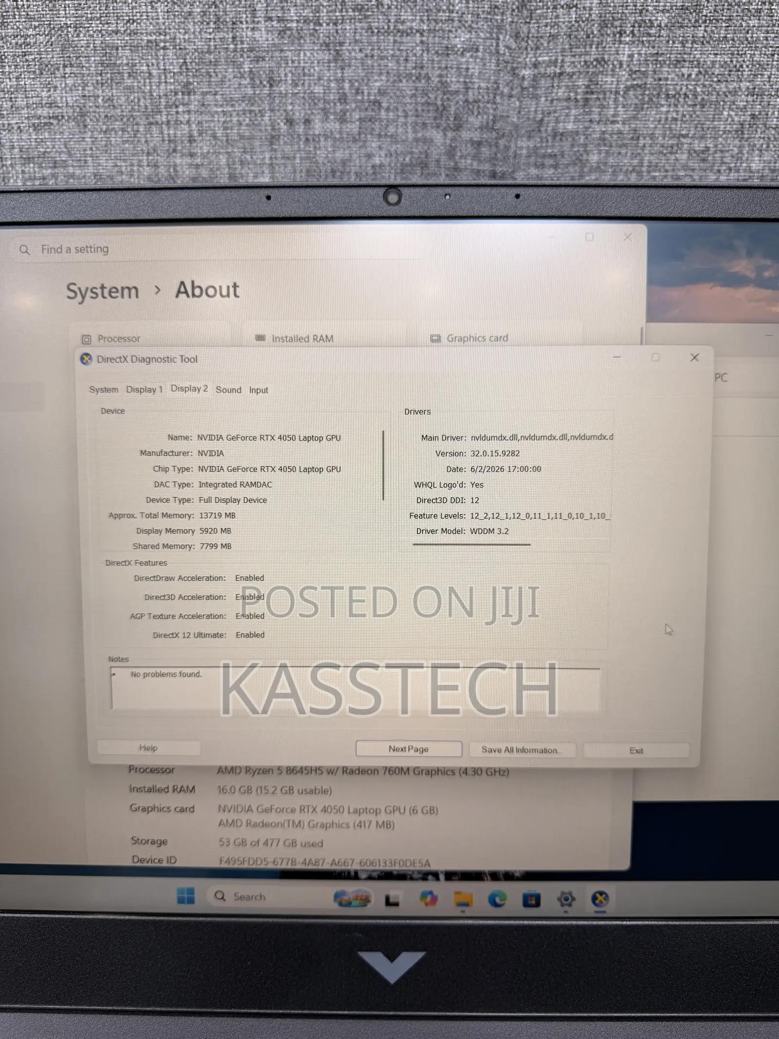 Laptop HP Victus 15 16GB AMD Ryzen 5 SSD 512GB