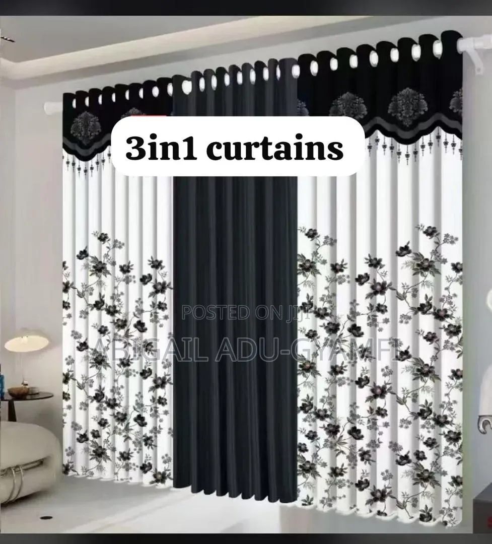 3pcs Curtains