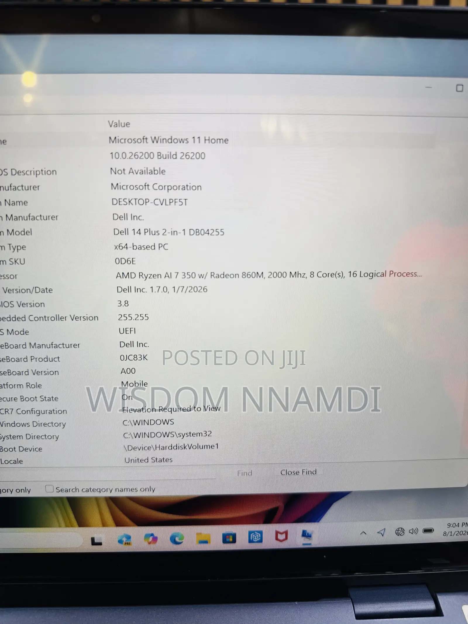 Laptop Dell Inspiron 14 Plus 7440 16GB AMD Ryzen 7 SSD 1T