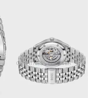 Hugo Boss Automatic Watch With Green Skeleton Dial
