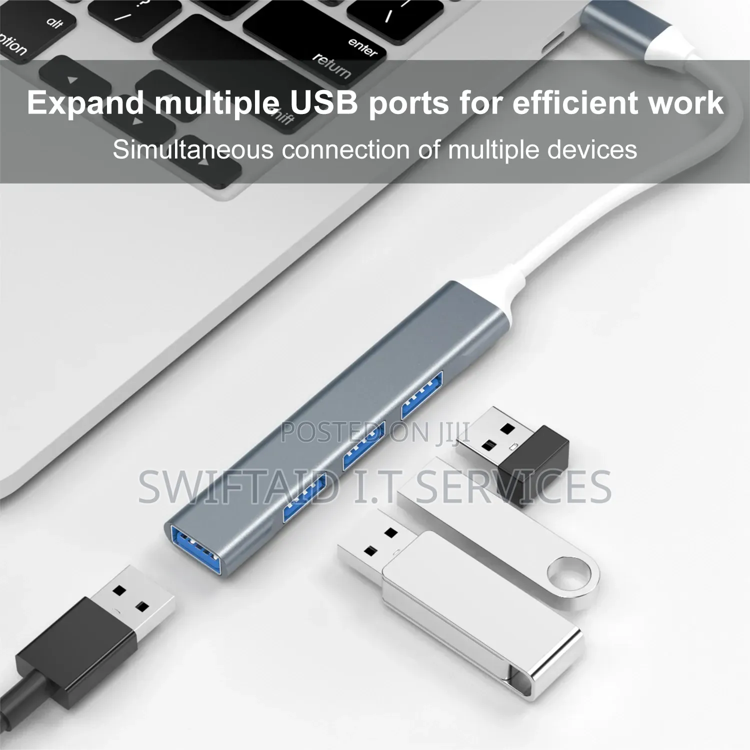 4 Port Type-C to USB Hub