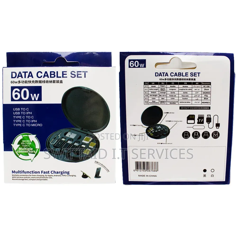 6 in 1 Cable Phone Accessories Case