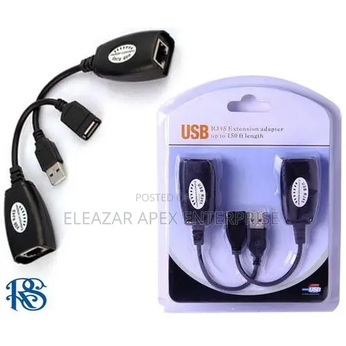 USB to RJ45 Extension Adapter – 2-Pack