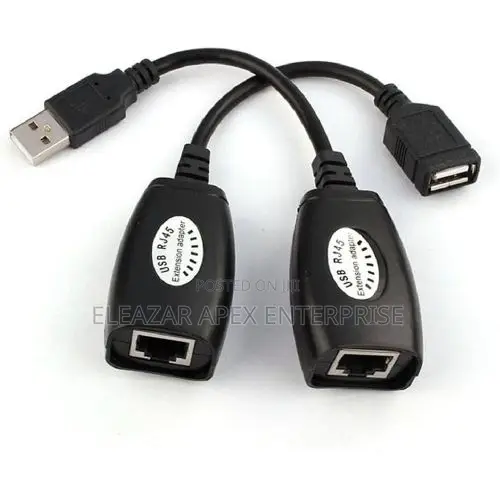 USB to RJ45 Extension Adapter – 2-Pack