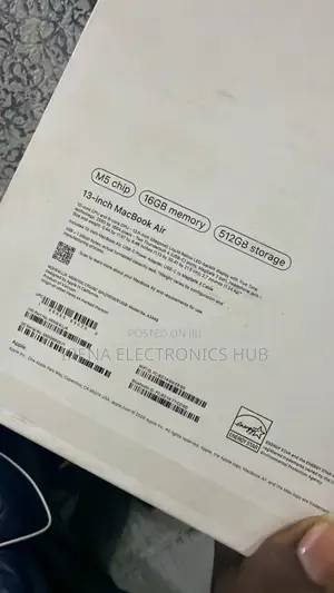 New Laptop Apple MacBook Air 2026 M5 16GB Apple M5 SSD 512GB