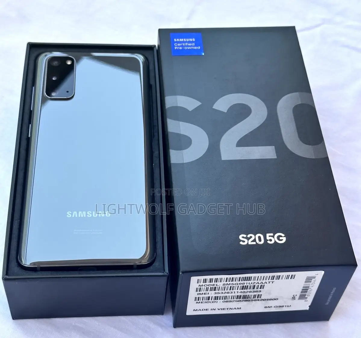 New Samsung Galaxy S20 5G Uw 128 GB