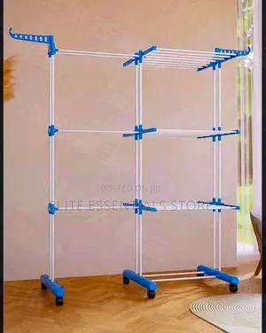 High Quality Big Size Clothes Shoe Drying Rack With Extra Hungers