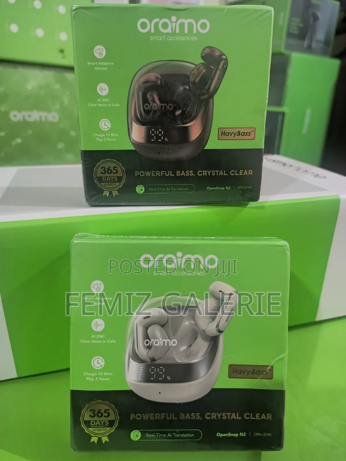 Oraimo Opensnap N2 Adaptive Volume Open-Ear TWE