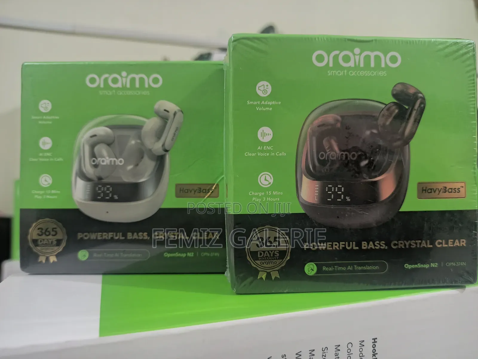 Oraimo Opensnap N2 Adaptive Volume Open-Ear TWE