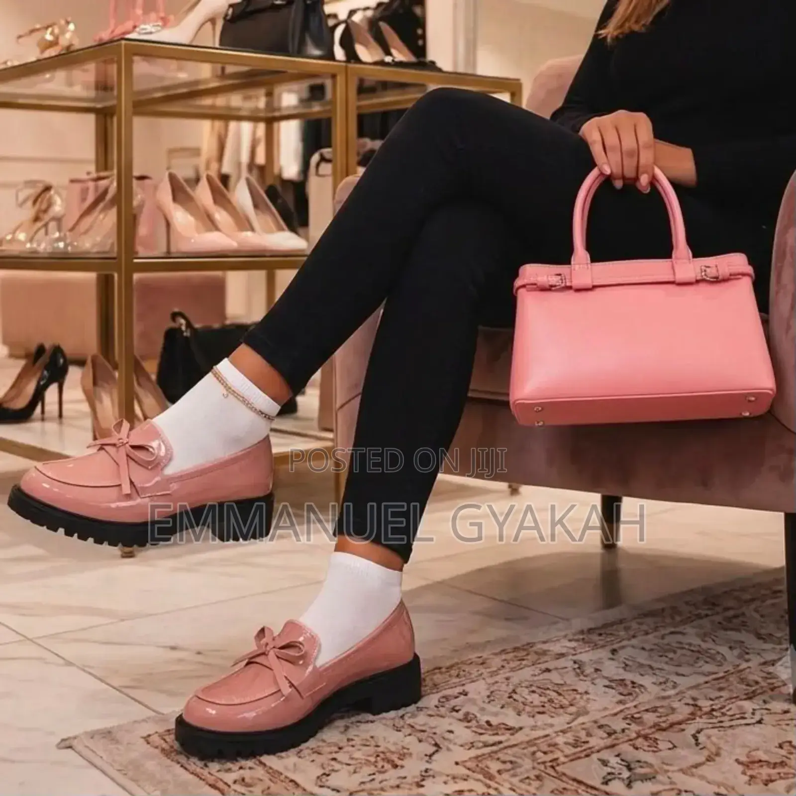 Classy Matching Ladies’ Casual Loafers and Bag
