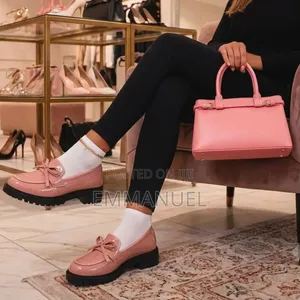 Classy Matching Ladies’ Casual Loafers and Bag