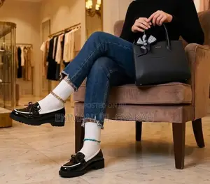 Classy Matching Ladies’ Casual Loafers and Bag