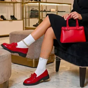 Classy Matching Ladies’ Casual Loafers and Bag