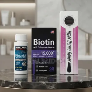 Kirkland Minoxidil Derma Roller Biotin (Hair Nourishment Kit)