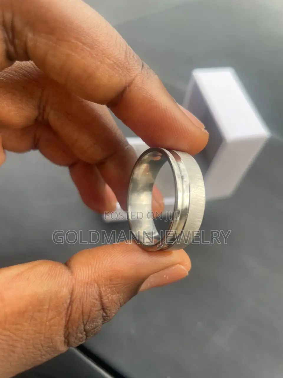 Men’s Luxury Sterling Silver Wedding Statement Ring