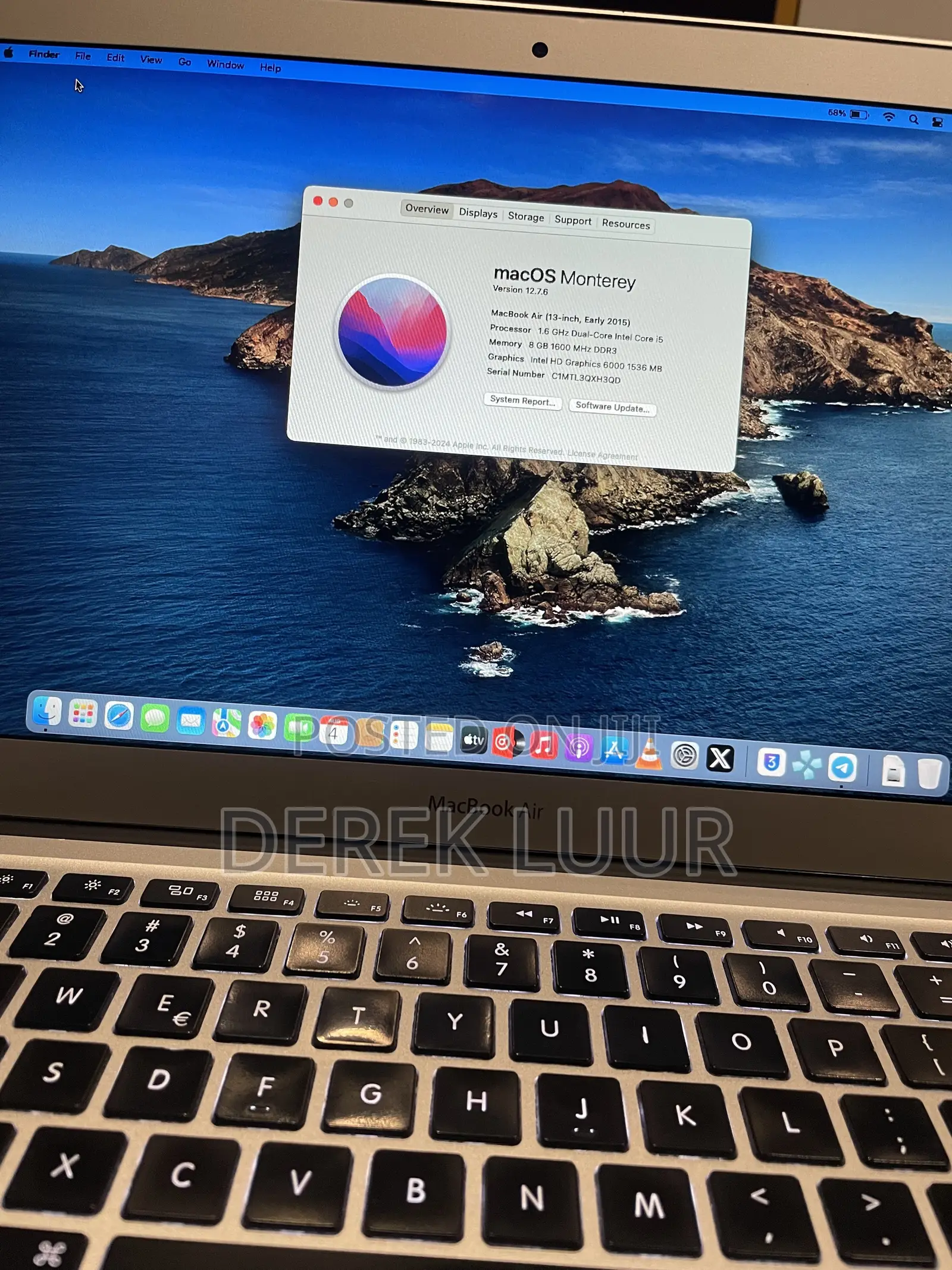 Laptop Apple MacBook Air 2015 8GB Intel Core i5 SSD 128GB