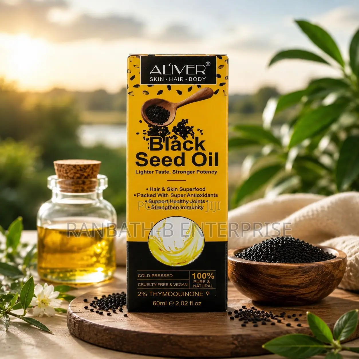 Original ALIVER Hair, Skin Body Black Seed Oil