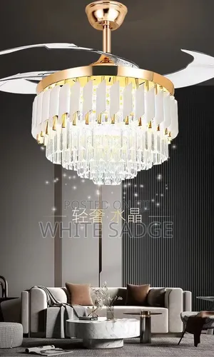 Beautiful Chandelier Fan Light