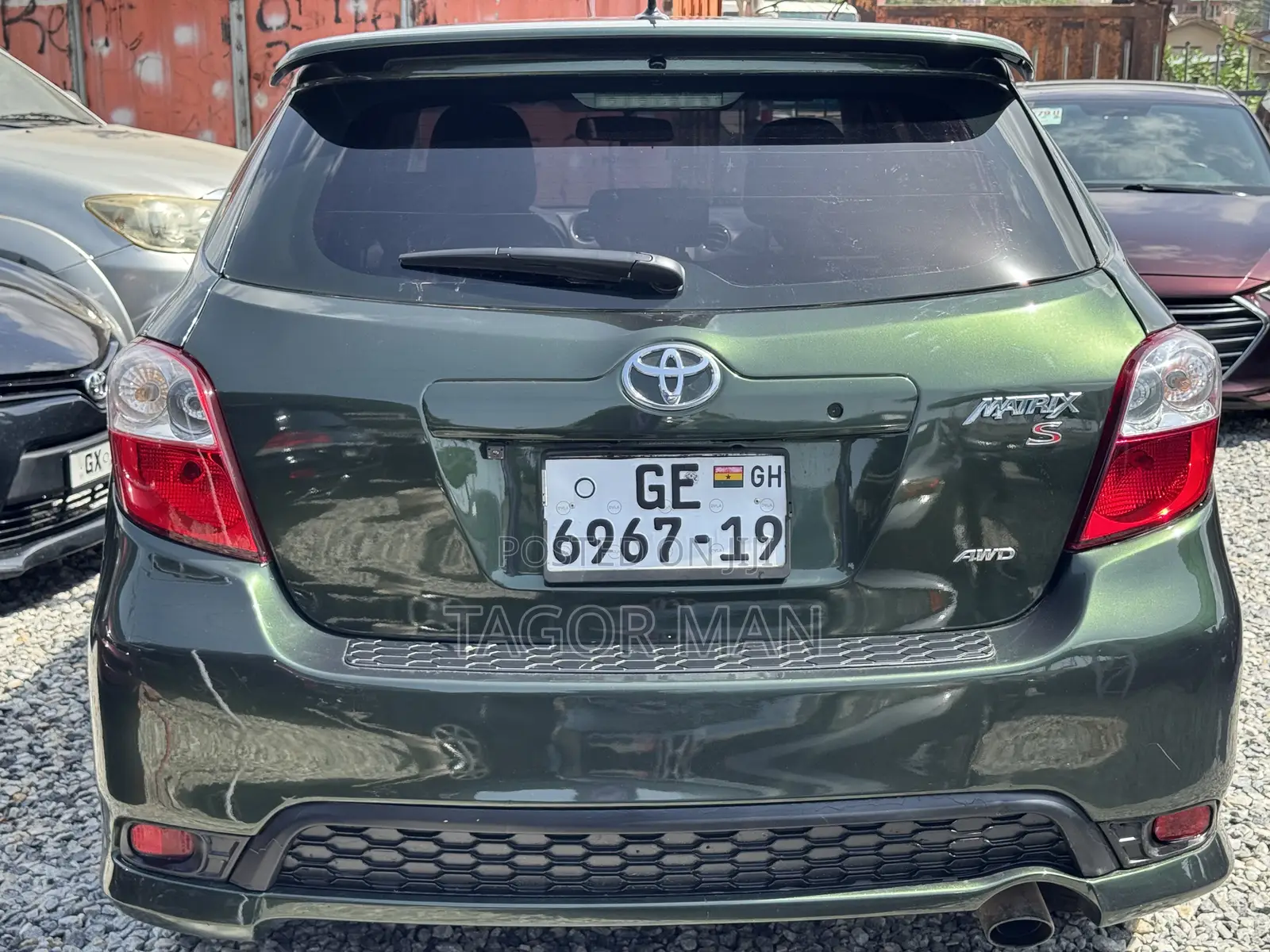 Toyota Matrix S Hatchback AWD (2.4L 4cyl 4A) 2012 Green