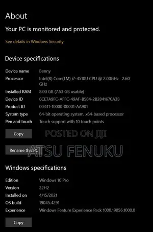 Desktop Computer Dell XPS 8GB Intel Core i7 SSD 500GB